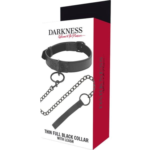 DARKNESS - BLACK NECKLACE WITH CHAIN 5